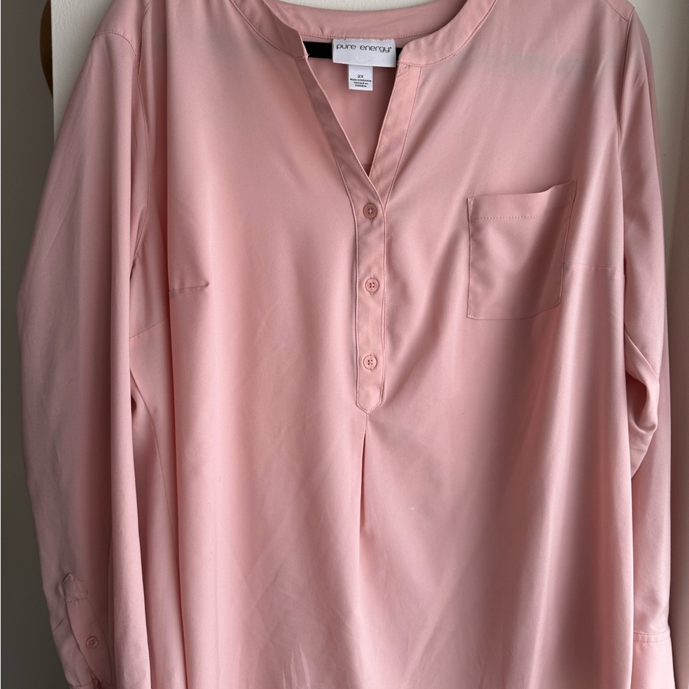 Pure Energy Light Pink Blouse